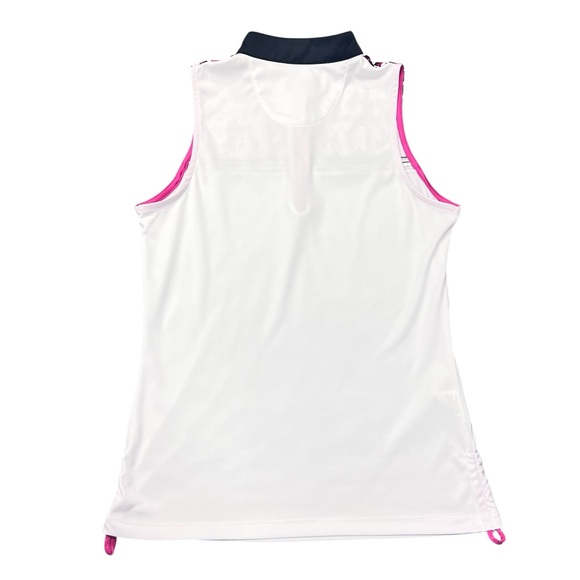 PGA Tour White and Black Sleeveless Graphic Tank Top - Picture 2 of 5